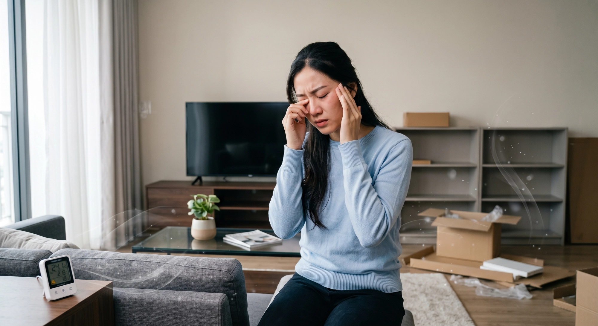 Vì sao nội thất mới thường gây cay mắt, đau đầu?